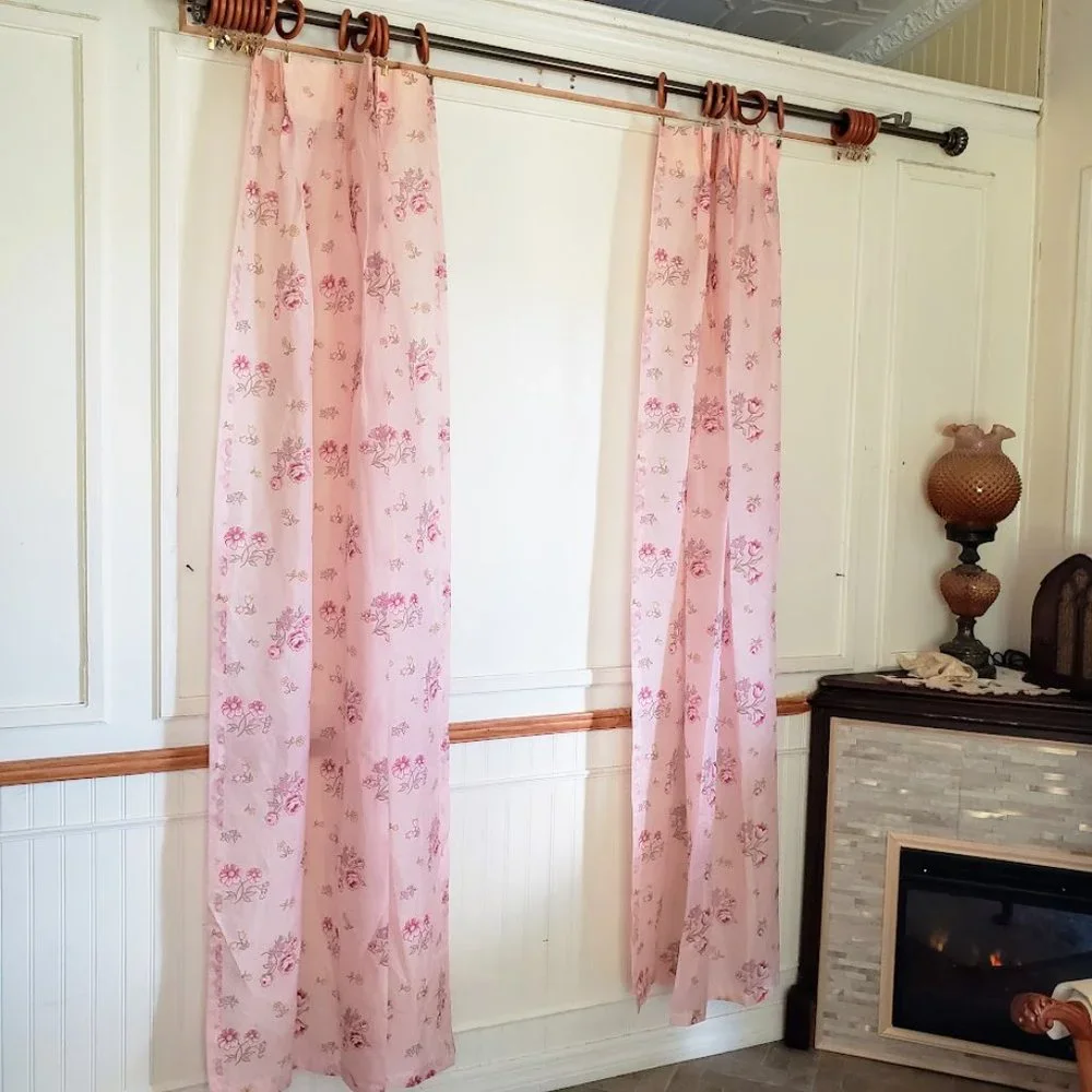 Vintage curtain panels